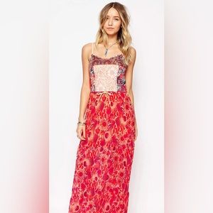 Maaji Strappy Tiered Maxi Beach Dress Size Medium